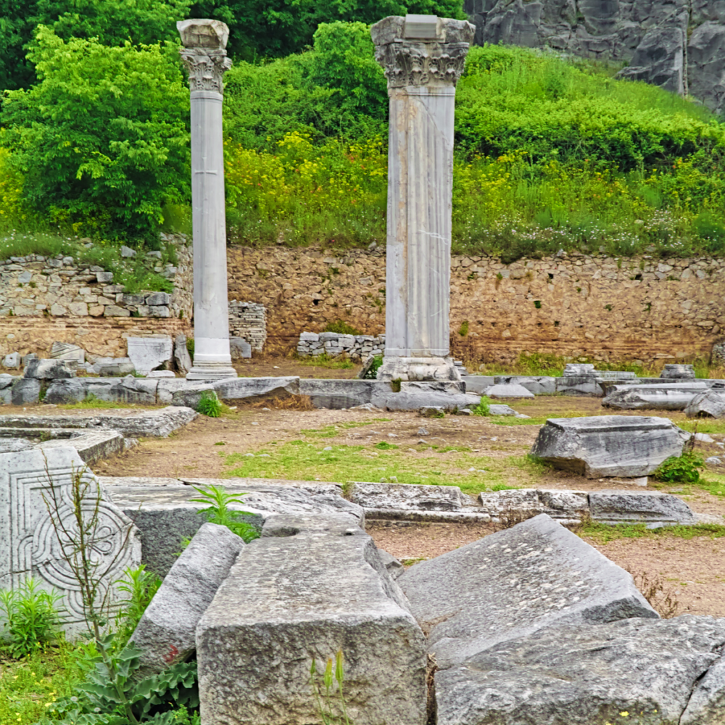 ancient ruins in Philippi