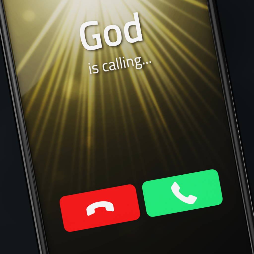 iphone God is calling