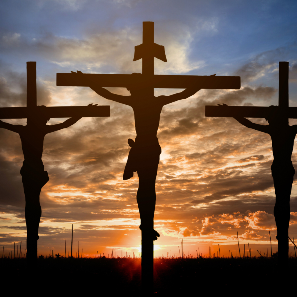 showing three crosses