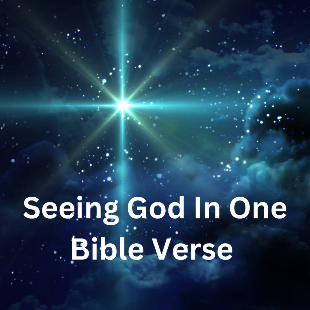 Stars in the sky -- Seeing God in one Bible Verse