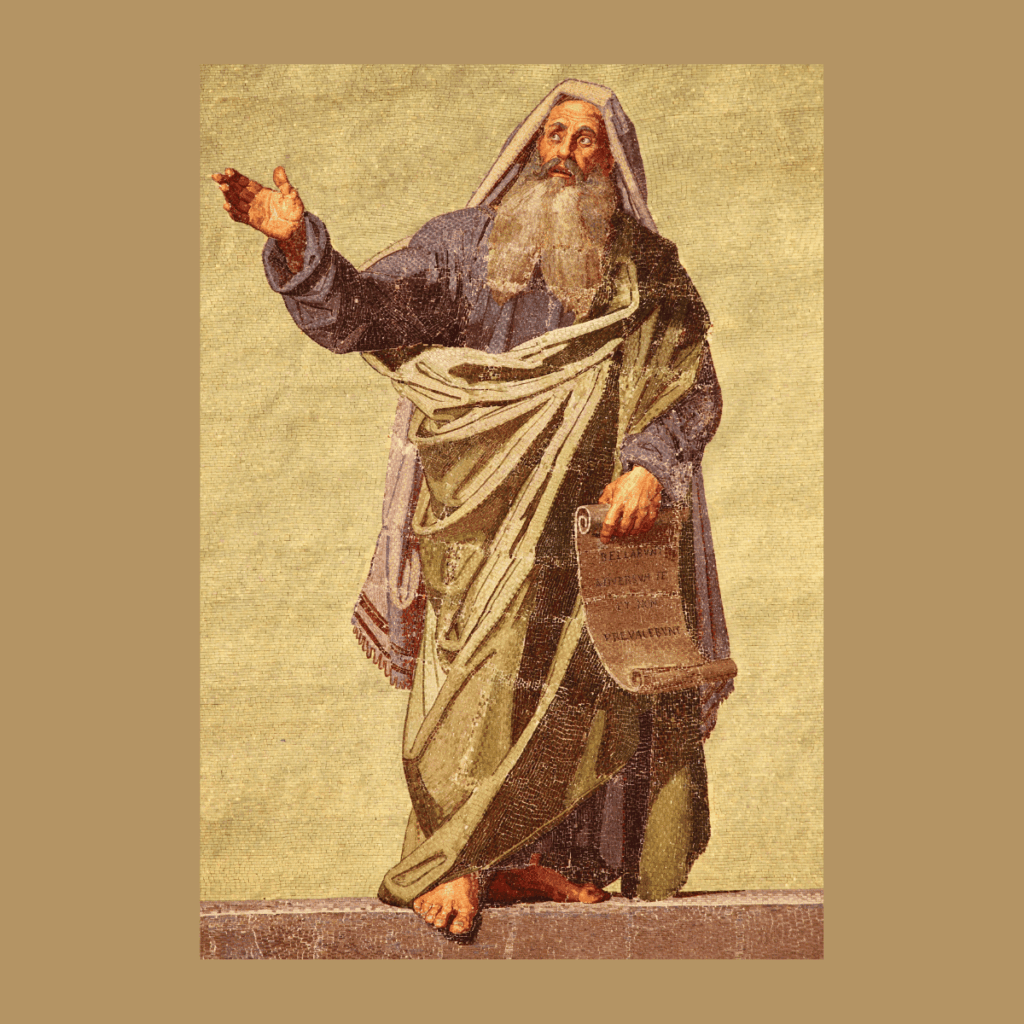 Image of Daniel holding a scroll